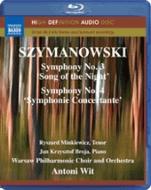 (Blu-ray Audio)Symphonies Nos.3, 4 : Wit / Warsaw Philharmonic & Choir, Minkiewicz(T)Broja(P)