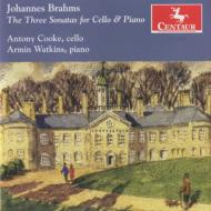 ブラームス（1833-1897）/(Cello)violin Sonata 1 Cello Sonata 1 2 ： A. cooke(Vc) A. watkins(P)