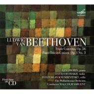 ベートーヴェン（1770-1827）/Triple Concerto： Oistrakh Knushevitsky Oborin Sargent / Po +piano Trio 3