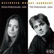 ヴァイオリン作品集/Schubert Mozart Beethoven： Violin Sonata： Anderszewska(Vn) Anderszewski(P)