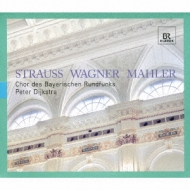 羧ʥ˥Х/Three Male Choruses-r. strauss. mahler Wagner Dijkstra / Bavarian Radio Cho