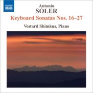 졼롢ȥ˥1729-1783/Keyboard Sonata 16-27  Vestard Shimkus(P)