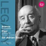 Brahms Symphony No.3 (1977), Elgar Symphony No.1 (1976): Boult / BBC Symphony Orchestra