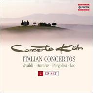 Italian Concertos-vivaldi, Durante, Leo, Pergolesi: Ehrhardt / Concerto Koln
