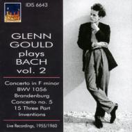 バッハ（1685-1750）/Keyboard Concerto 5 Brandenburg Concerto 5 ： Gould(P) N. goldschmidt / Paray / +si