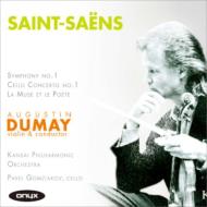 サン＝サーンス (1835-1921)/Sym 1 Cello Concerto 1 Etc： Dumay(Vn) 藤岡幸夫 / 関西po Gomziakov(Vc)