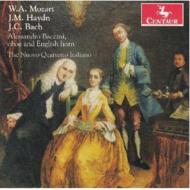 モーツァルト（1756-1791）/Oboe Quartet Etc： Baccini(Ob) Nuovo Quartetto Italiano +m. haydn J. c.bach