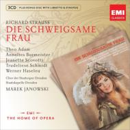 Die Schweigsame Frau : Janowski / Staatskapelle Dresden, T.Adam, Burmeister, Scovotti, etc (1976-77 Stereo)(3CD)(+CD-ROM)