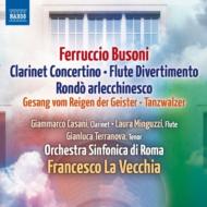ブゾーニ（1866-1924）/Clarinet Concertino Divertimento Rondo Arlecchinesco： La Vecchia / Rome So Etc