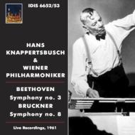 ブルックナー (1824-1896)/Sym 8 ： Knappertsbusch / Vpo (1961) +beethoven： Sym 3 Leonore Overture 3
