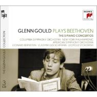 ベートーヴェン（1770-1827）/Comp. piano Concertos： Gould(P) Golschmann / Bernstein / Stokowski / Columbia So