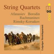 弦楽四重奏曲集/Leipzig Sq： Russian String Quartets-afanasiev Borodin Rachmaninov Rimsky-korsakov