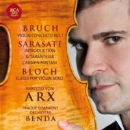 ブルッフ (1838-1920)/Violin Concerto 1 ： Von Arx(Vn) C. benda / Prague So +sarasate Bloch