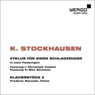 シュトックハウゼン（1928-2007）/Zyklus Klavierstuck X： Caskel M. neuhaus(Perc) Rzewski(P)