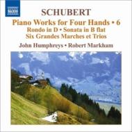 シューベルト（1797-1828）/Piano Works For 4 Hands Vol.5： Markham Humphreys
