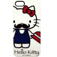 Sanrio iPhone5 Shell Jacket Hello Kitty Mustache / White