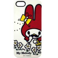 Sanrio iPhone5 Shell Jacket My Melodey Mustache / White