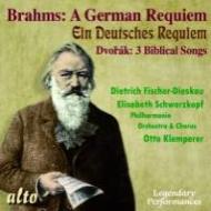 ֥顼ॹ1833-1897/Ein Deutsches Requiem Klemperer / Po  Cho Schwarzkopf F-dieskau +dvorak