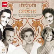 Legenden de Operette : Wunderlich, Rothenberger, Schock, Koth, Schwarzkopf (10CD)