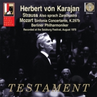 ȥ饦ҥȡ1864-1949/Also Sprach Zarathustra Karajan / Bpo +mozart Sinfonia Concertante K 297b