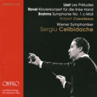 Orchestral Concert/Brahms Sym 1 Ravel Left Hand Concerto Liszt Les Preludes Celibidache / Vso