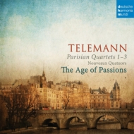 テレマン（1681-1767）/Paris Quartet 1 2 3 ： The Age Of Passions(Hille Perl Lee Santana Etc)