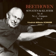 ベートーヴェン（1770-1827）/Piano Sonata 16 17 18 ： Schnurr