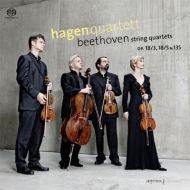 ベートーヴェン（1770-1827）/String Quartet 3 5 16 ： Hagen Q (2012) (Hyb)