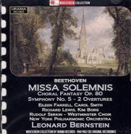 ベートーヴェン（1770-1827）/Missa Solemnis Piano Concerto 5 Choral Fantasy Etc： Bernstein / Nyp Serkin(P)