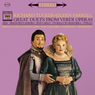 ヴェルディ（1813-1901）/Great Duets From Verdi Operas： Farrell(S) Tucker(T) Cleva / Columbia So