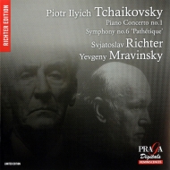 チャイコフスキー（1840-1893）/Sym 6 Piano Concerto 1 ： Mravinsky / Leningrad Po S. richter(P) (Hyb)