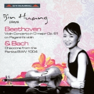 ベートーヴェン（1770-1827）/Violin Concerto： Bin Huang(Vn) Trenti / Genoa Youth Po +j. s.bach： Chaconne
