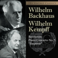 ベートーヴェン（1770-1827）/Piano Concerto 5 ： Backhaus(P) 上田仁 / 東京so +kempff (Hyb)