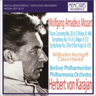 ⡼ĥȡ1756-1791/Sym 39 41 Piano Concerto 20  Karajan / Bpo Po Kempff Haskil(P)