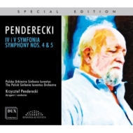 Symphonies Nos.4, 5 : Penderecki / Polish Sinfonia Iuventus Orchestra
