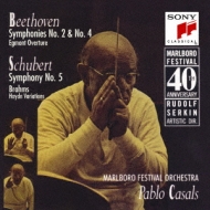 ١ȡ1770-1827/Sym 2 4 Egmont Overture Casals / Marlboro Festival O +schubert Sym 5 Brahm