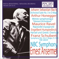 Orchestral Concert/Ansermet / Nbc So： Schubert： Sym 9 J. s.bach： Orch. suite 3 Honegger Ravel Hu