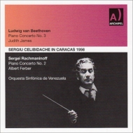 ١ȡ1770-1827/Piano Concerto 3  Ferber James(P) Celibidache / Venezuela So +rachmaninov Con
