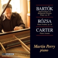 ローザ：ピアノ・ソナタ、バルトーク：即興曲、カーター：ピアノ・ソナタ　マーティン・ペリー