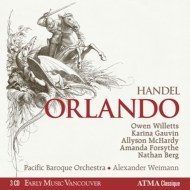ヘンデル（1685-1759）/Orlando： Weimann / Pacific Baroque O Willetts Gauvin Mchardy Forsythe N. berg