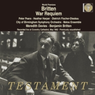 ֥ƥ󡢥٥󥸥ߥ1913-1976/War Requiem Britten / M. davies / City Of Birmingham So Pears Harper F-dieska