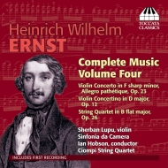 󥹥ȡ1814-1865/Complete Music For Violin  Piano Vol.4-concerto Etc S. lupu(Vn) Hobson / Co Ciomp