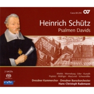 シュッツ(1585-1672)/Psalmen Davids： Rademann / Dresden Baroque O Dresdner Kammerchor (Hyb)