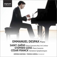 サン＝サーンス (1835-1921)/Piano Concerto 2 ： Despax(P) Carroll / Orpheus Sinfonia +franck Goss
