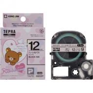 リラックマ/「テプラ」pro テープカートリッジ ハート ＆ バス(ピンク) / 12mm