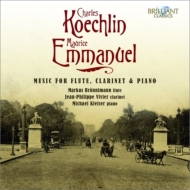 1867-1950/Music For Flute Clarinet  Piano Bronnimann(Fl) Vivier(Cl) Kleiser(P) +emmanuel