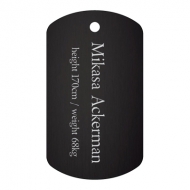 Attack on Titan Aluminum dog tag �iMikasa�j