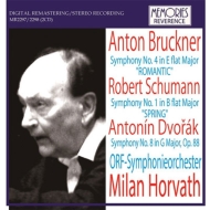 　オムニバス（管弦楽）/Horvat / Orf So： Bruckner： Sym 4 Schumann： Sym 1 Dvorak： Sym 8