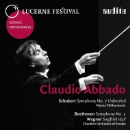 Schubert Symphony No.8, Beethoven Symphony No.2, Wagner Siegfried Idyll : Abbado / Vienna Philharmonic, Chamber Orchestra of Europe (1978, 88 Stereo)