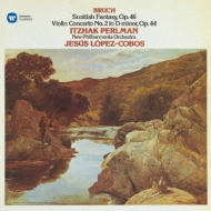 ֥å (1838-1920)/Violin Concerto.2 Scottish Fantasy Perlman(Vn) Lopez-cobos / Npo